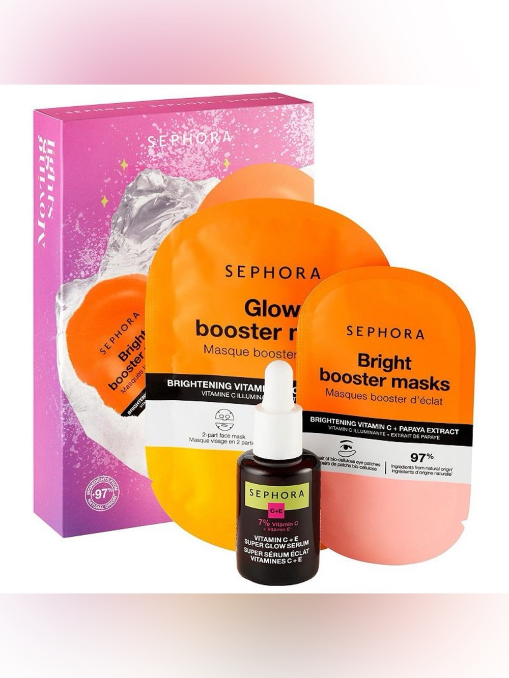 SEPHORA COLLECTION Vitamin C Trio Gift Set - (2 Mask + Serum)NIB